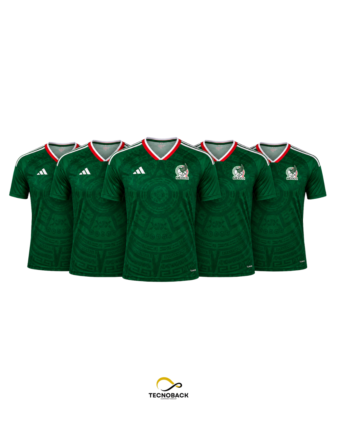 LOTE DE 5 PLAYERAS DE LA SELECCION